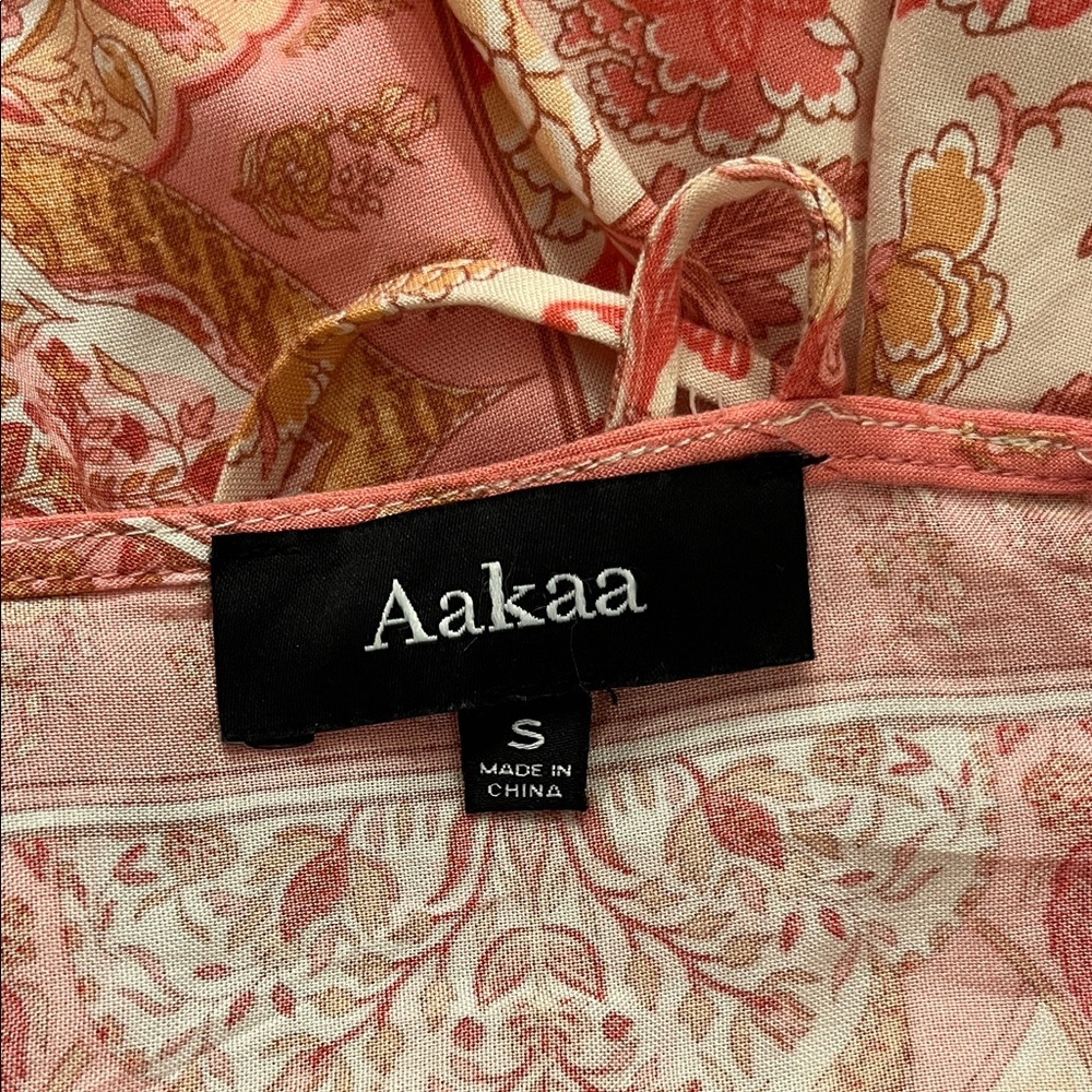 Aakaa Pink and Orange Mini Dress - Picture 8 of 9